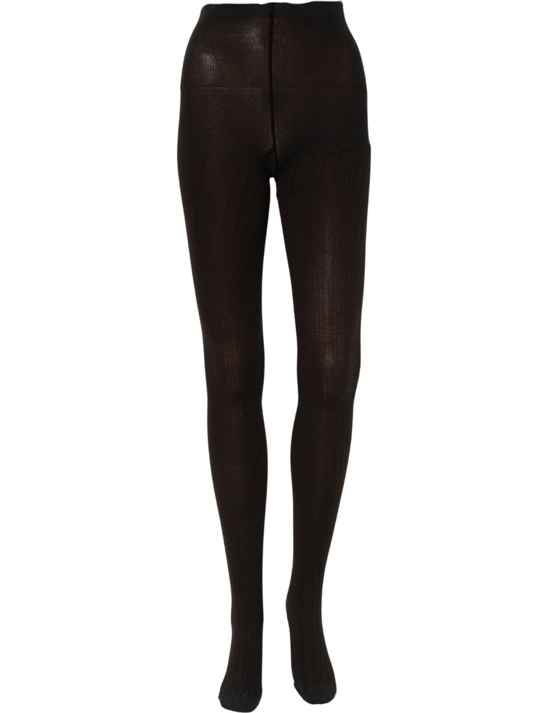 Dolce & Gabbana Socks Black Wool Tights Stocking Pantyhose One Size - RIMODA