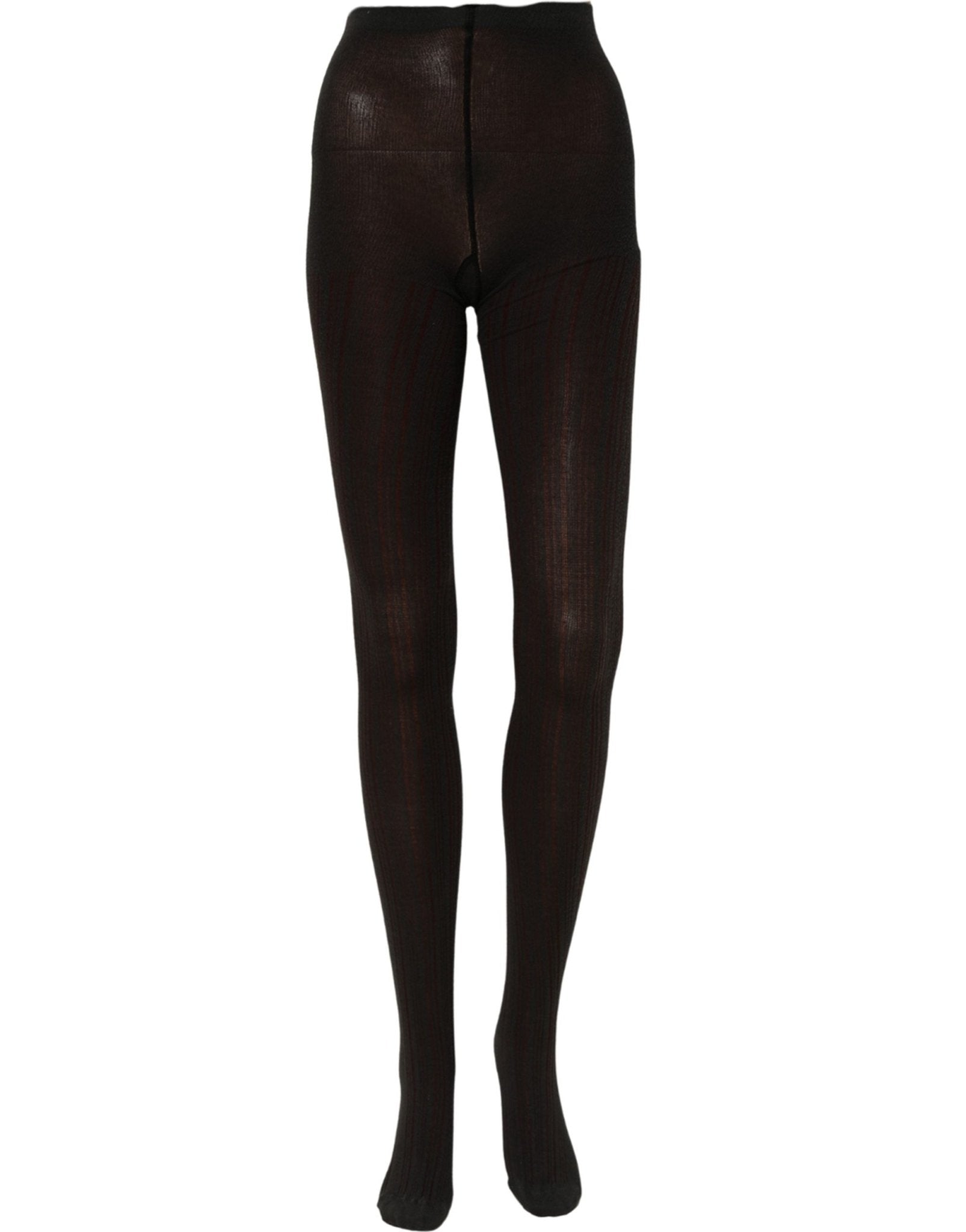 Dolce & Gabbana Socks Black Wool Tights Stocking Pantyhose One Size - RIMODA