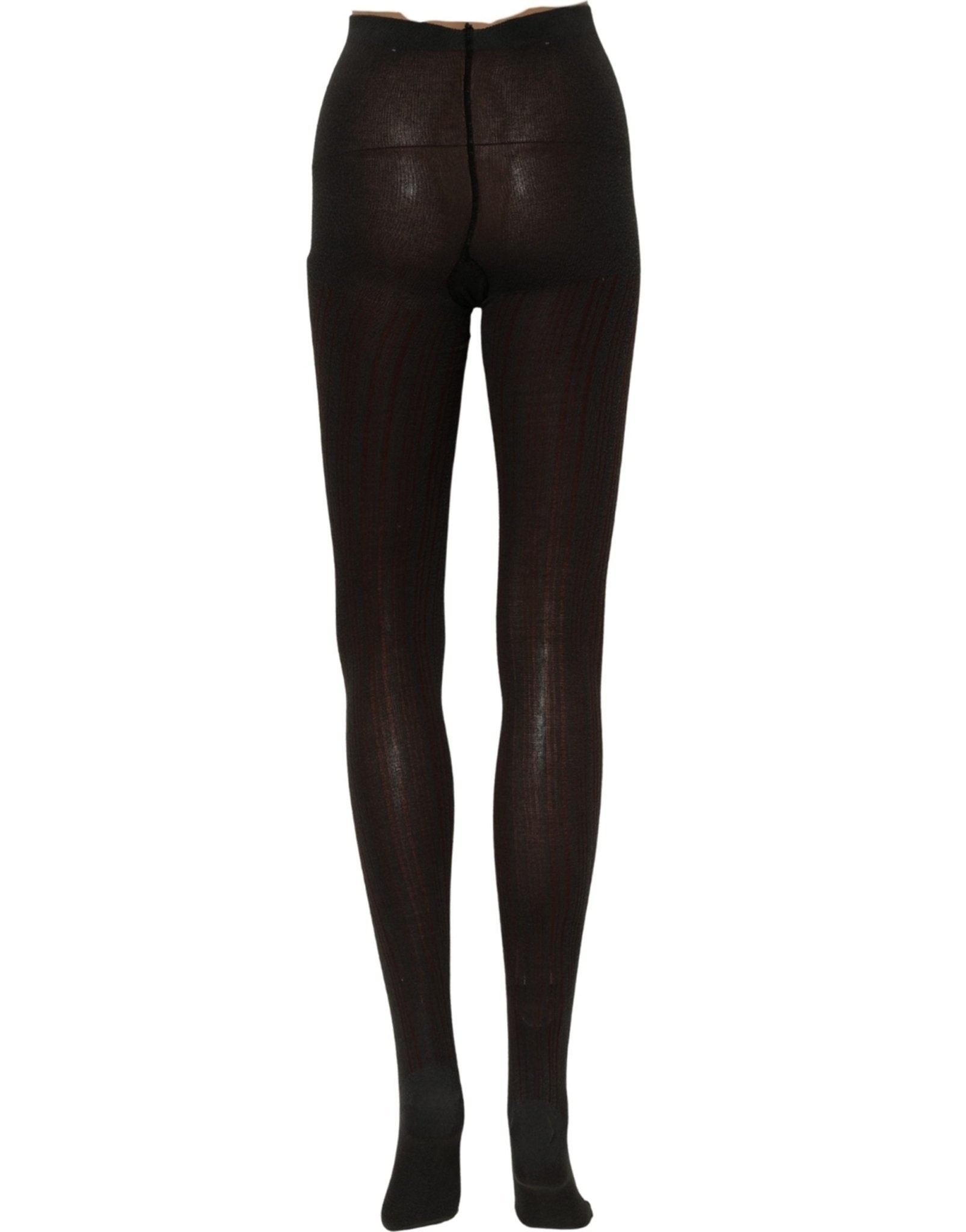 Dolce & Gabbana Socks Black Wool Tights Stocking Pantyhose One Size - RIMODA