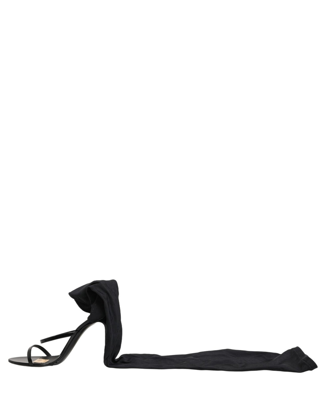 Dolce & Gabbana Stiletto Sandals Socks Knee High Boots Black - RIMODA
