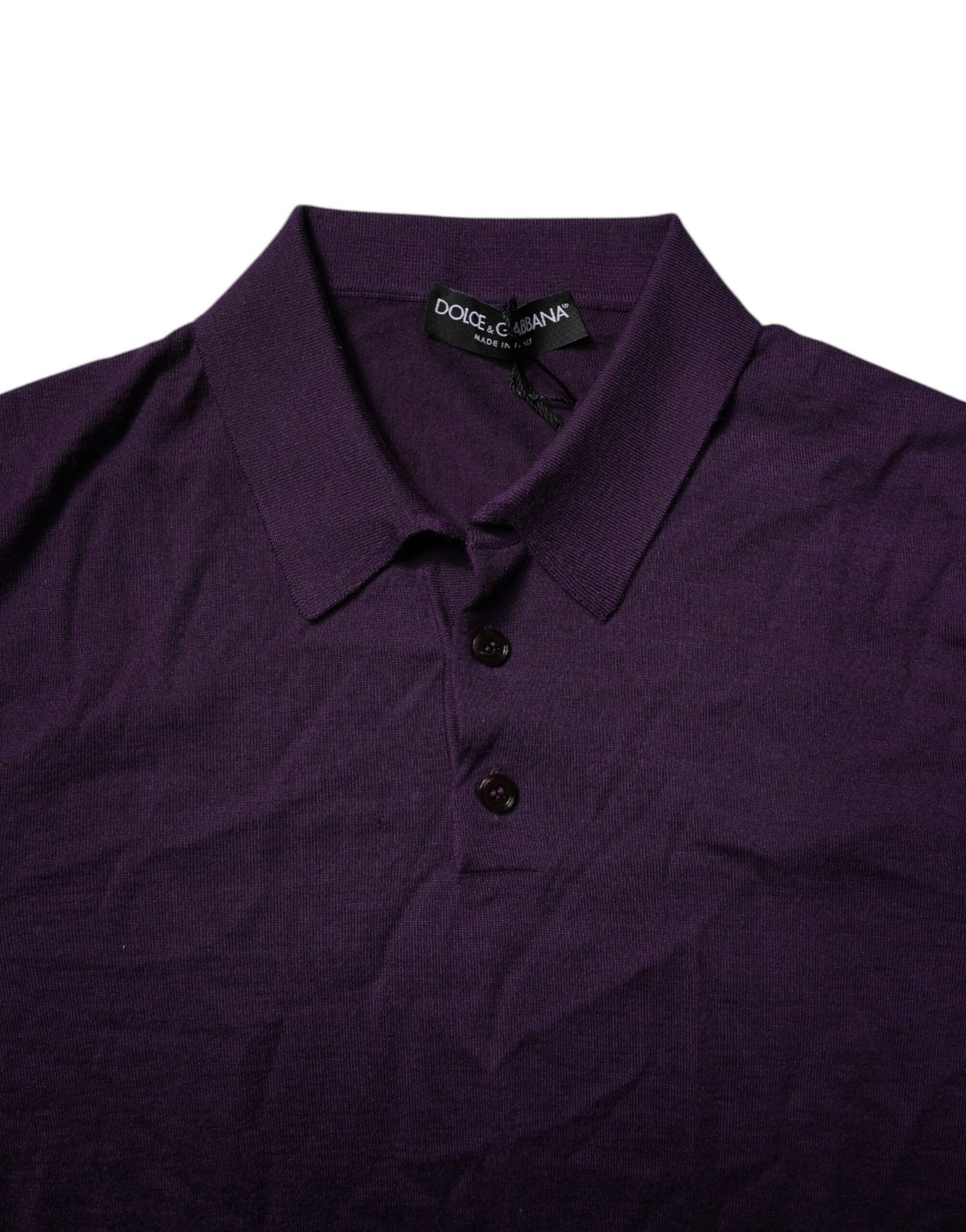 Dolce & Gabbana Violet Cashmere Collared Polo T-shirt - RIMODA