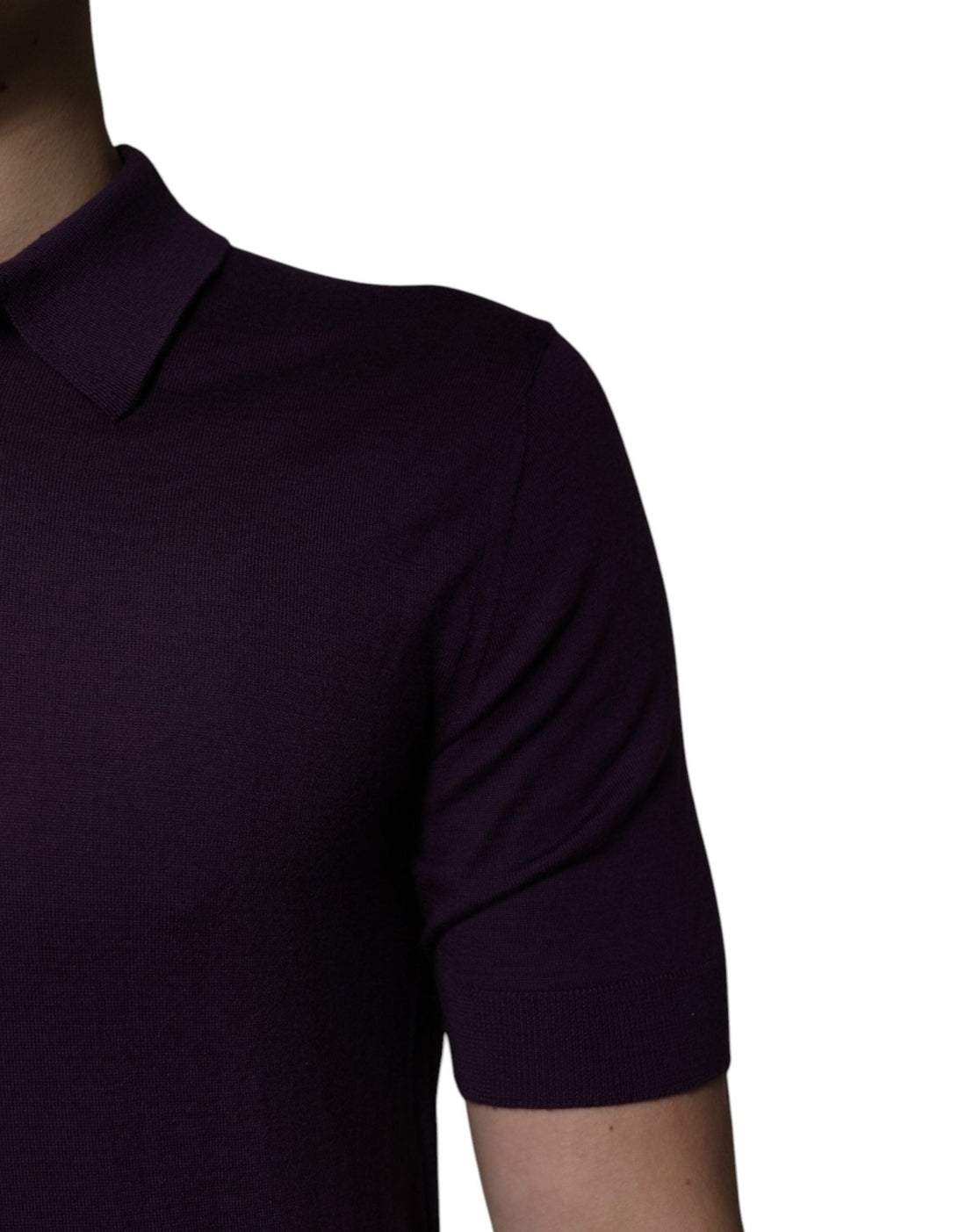 Dolce & Gabbana Violet Cashmere Collared Polo T-shirt - RIMODA