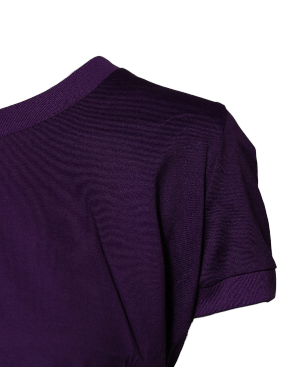 Dolce & Gabbana Violet Cotton Crewneck Short Sleeves T-shirt - RIMODA