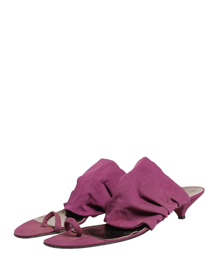Dolce & Gabbana Violet Heels Sandals Shoes - RIMODA
