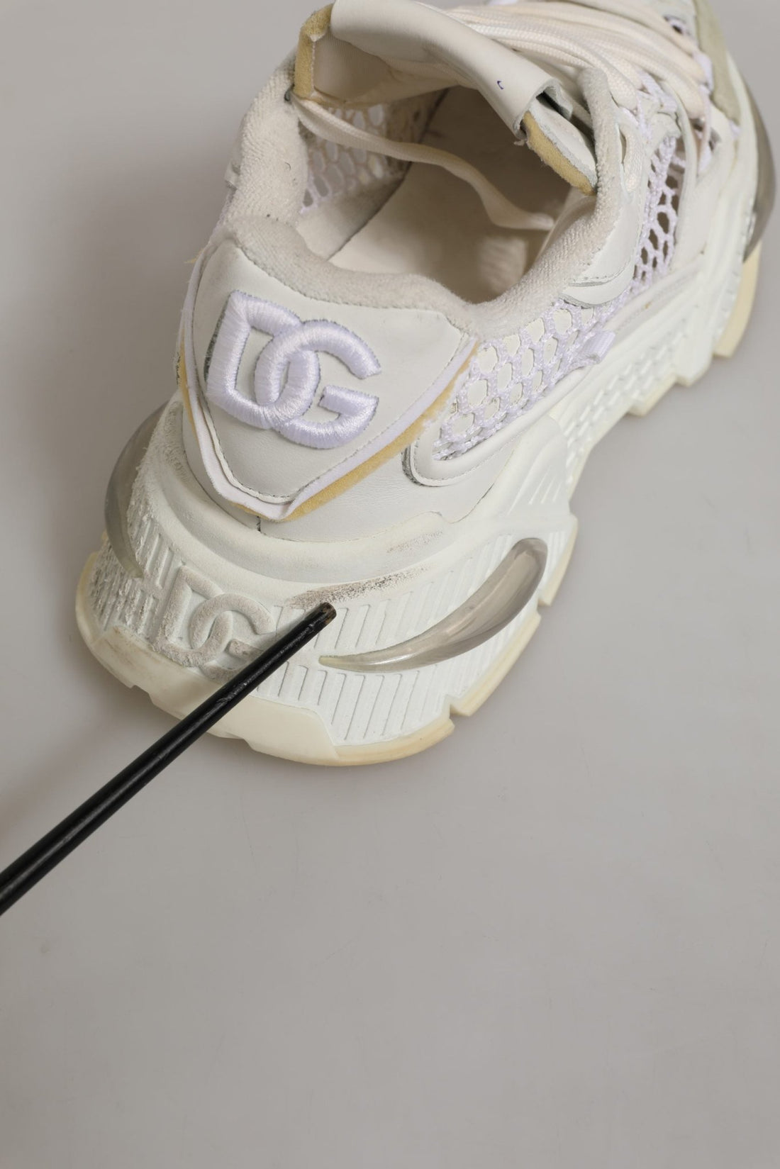 Dolce & Gabbana White Airmaster Mesh Low Top Sneakers Shoes - RIMODA