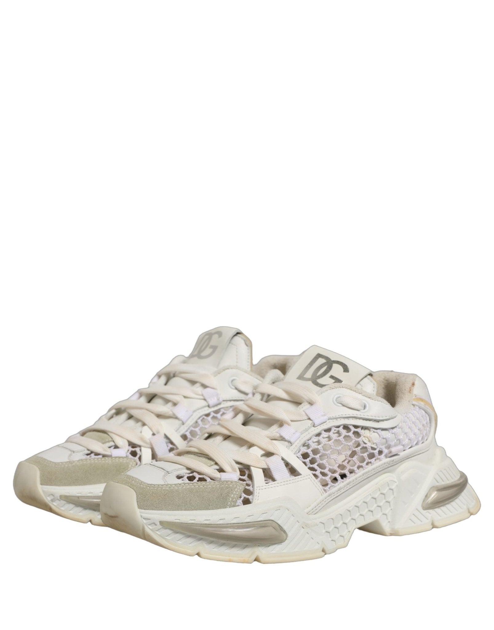 Dolce & Gabbana White Airmaster Mesh Low Top Sneakers Shoes - RIMODA