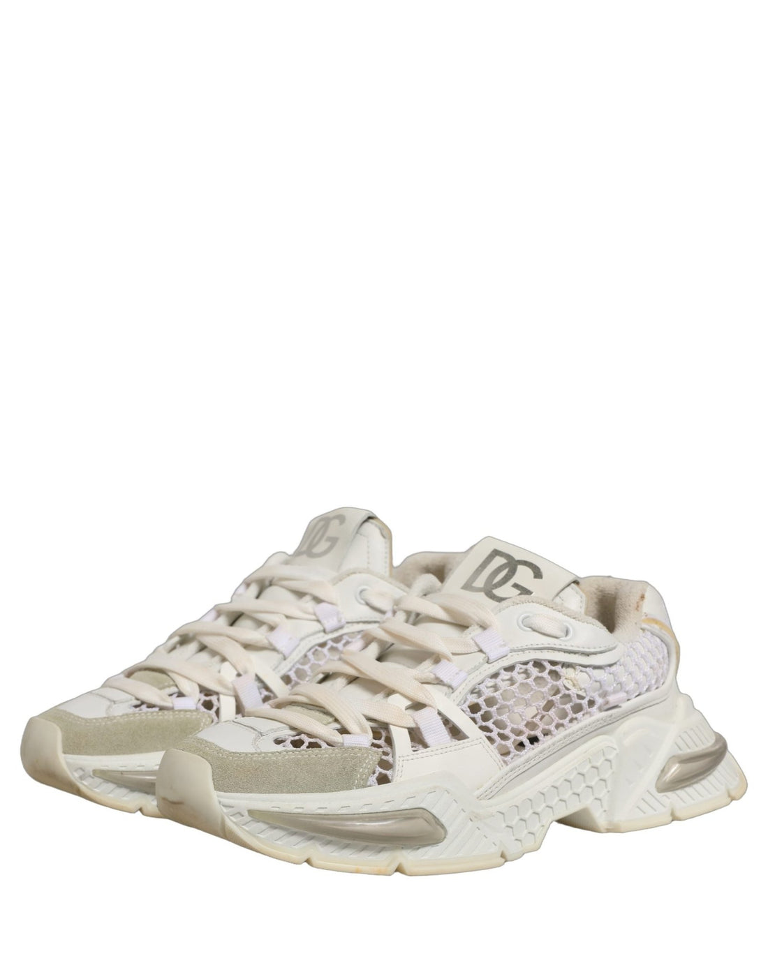 Dolce & Gabbana White Airmaster Mesh Low Top Sneakers Shoes - RIMODA
