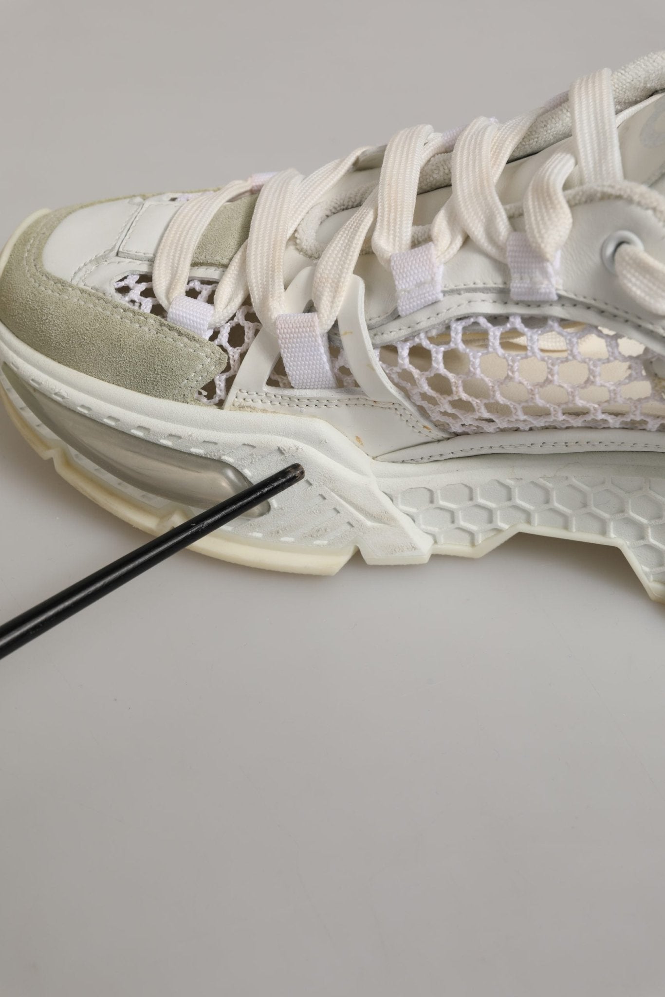 Dolce & Gabbana White Airmaster Mesh Low Top Sneakers Shoes - RIMODA