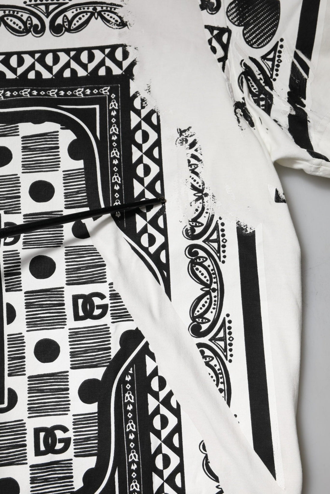 Dolce & Gabbana White Bandana Cotton Men Crew Neck T-shirt - RIMODA