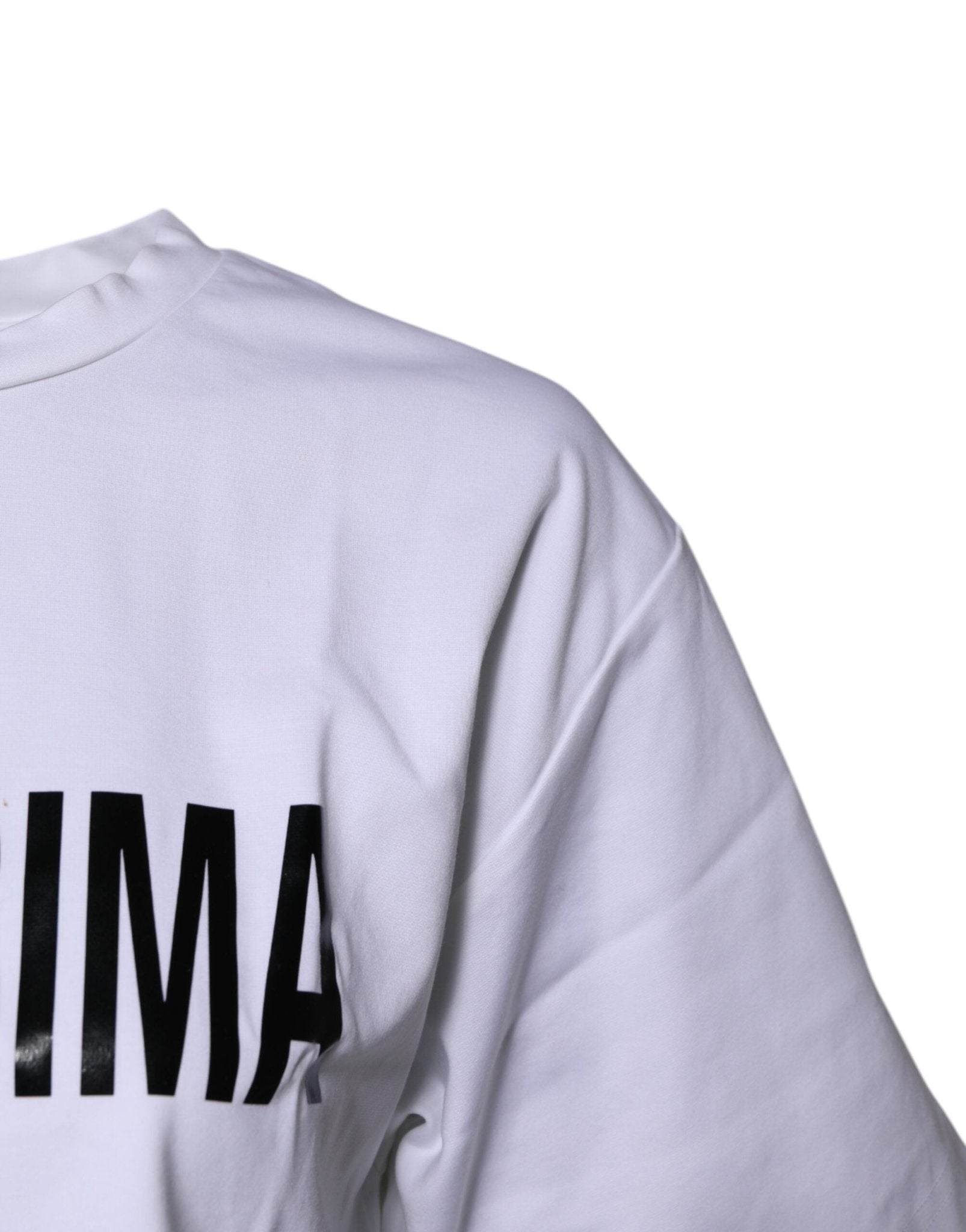 Dolce & Gabbana White Bellissima Cotton Crew Neck T-shirt - RIMODA