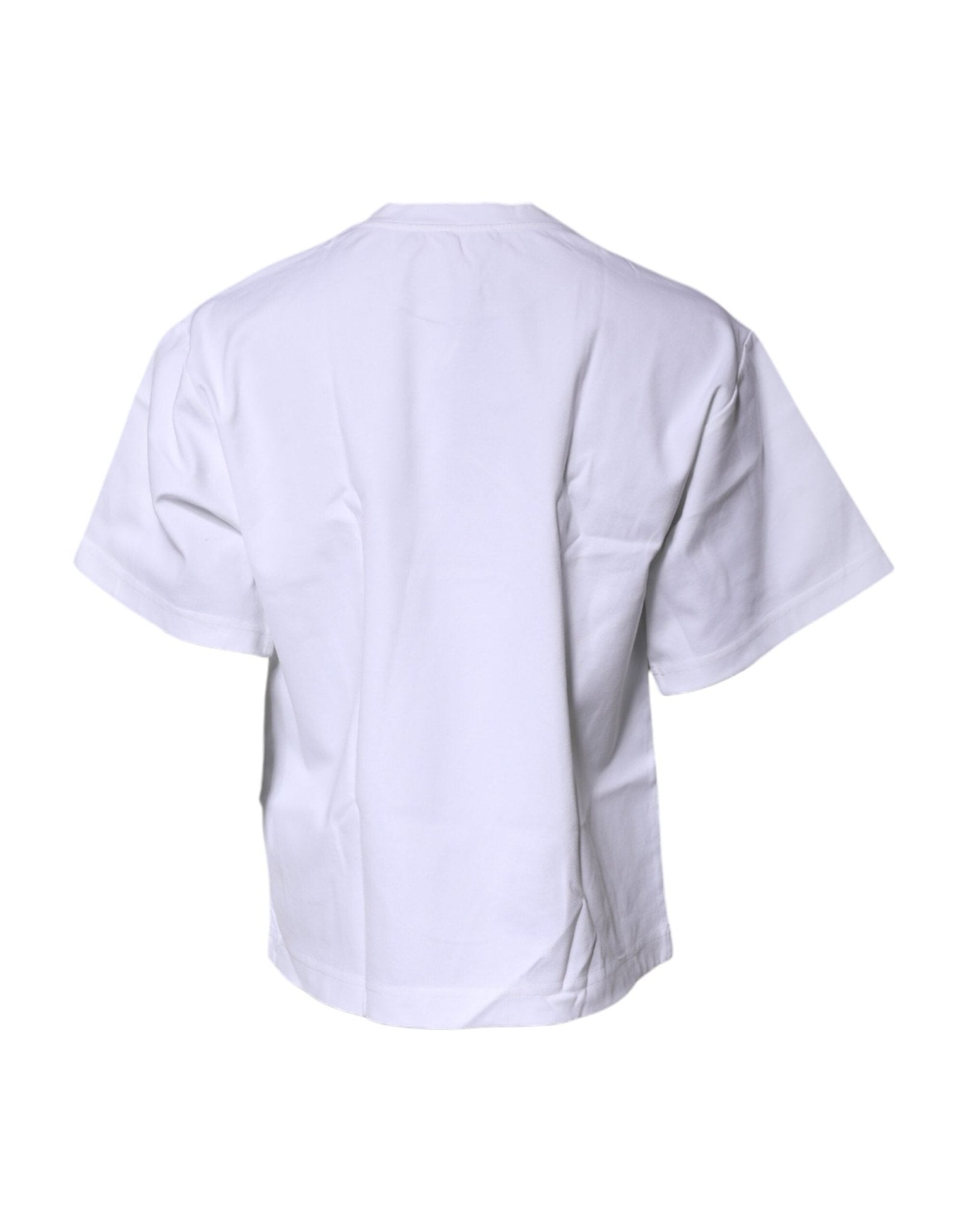 Dolce & Gabbana White Bellissima Cotton Crew Neck T-shirt - RIMODA