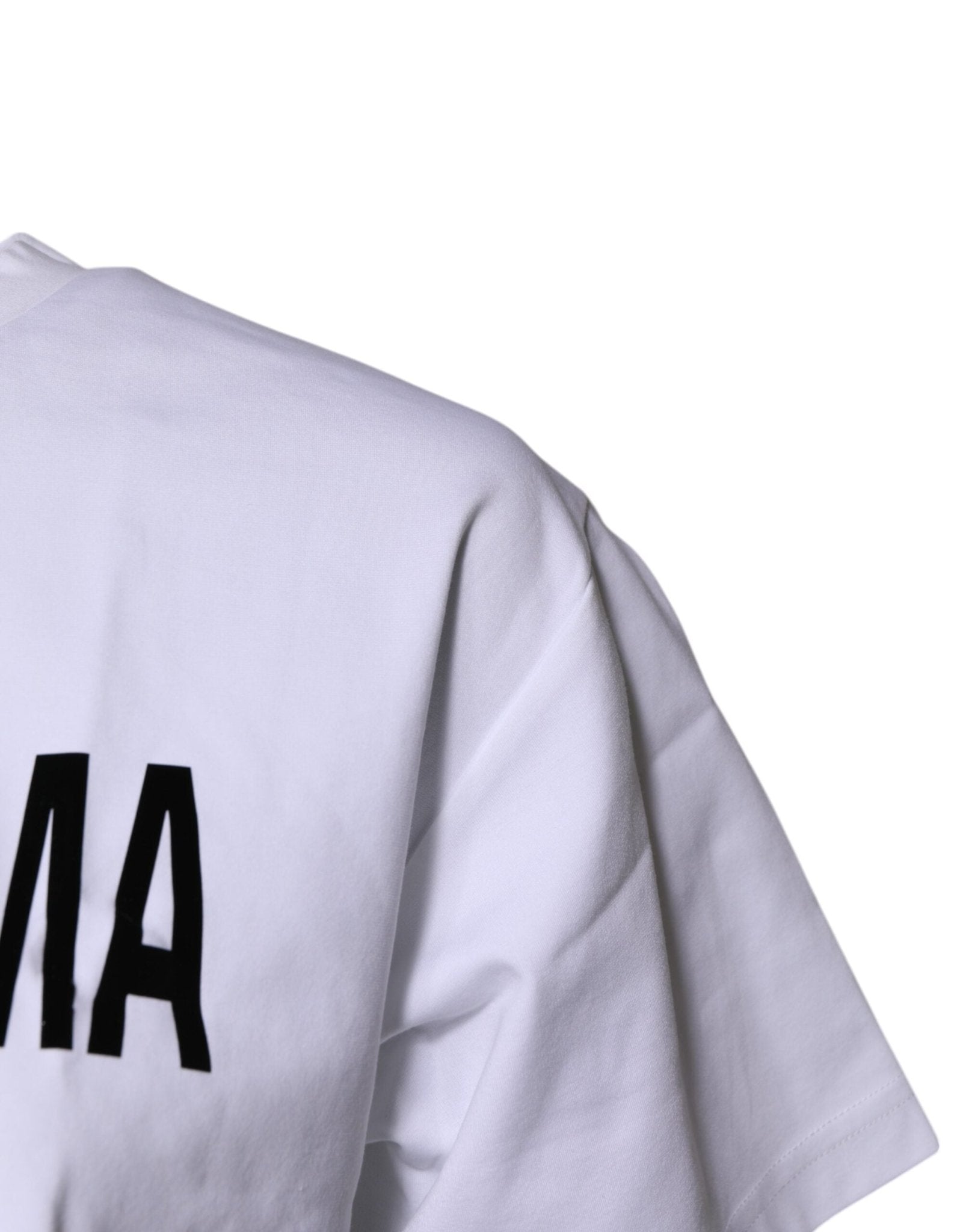 Dolce & Gabbana White Bellissima Cotton Crew Neck T-shirt - RIMODA