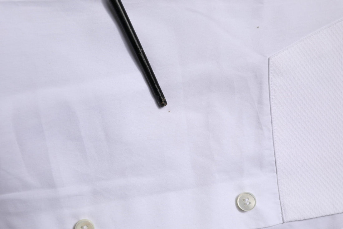 Dolce & Gabbana White Bib Cotton Poplin GOLD Formal Shirt - RIMODA