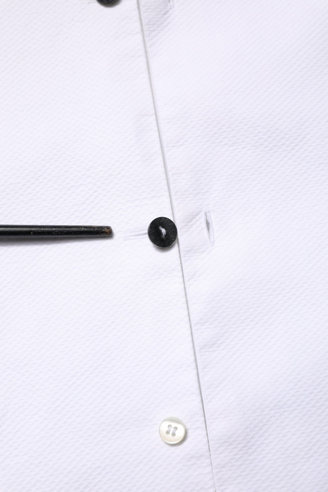 Dolce & Gabbana White Bib Cotton Poplin GOLD Men Formal Shirt - RIMODA
