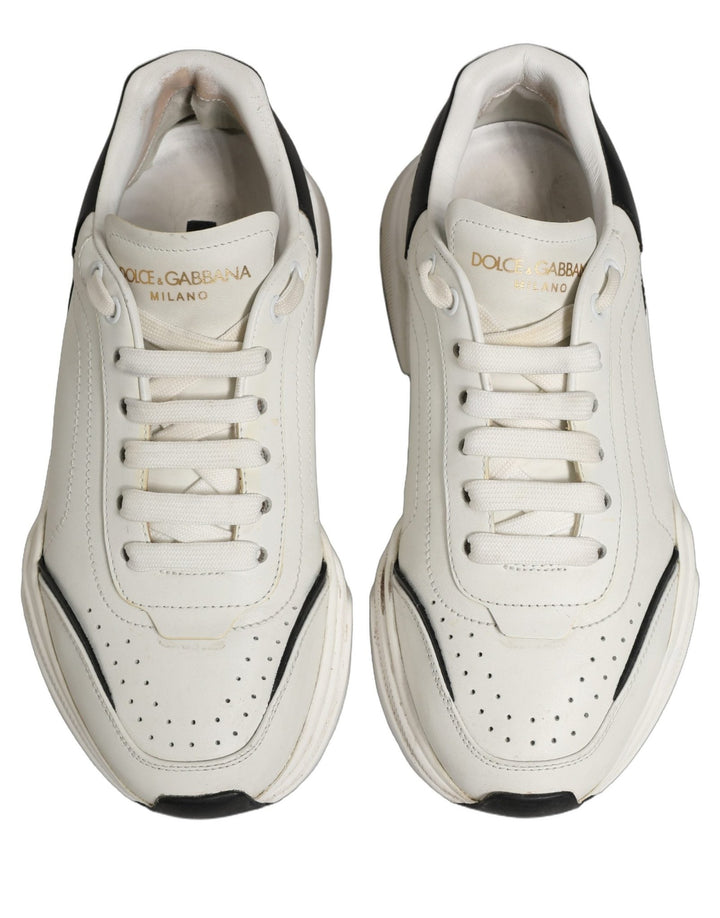 Dolce & Gabbana White Black Daymaster Low Top Men Sneakers Shoes - RIMODA
