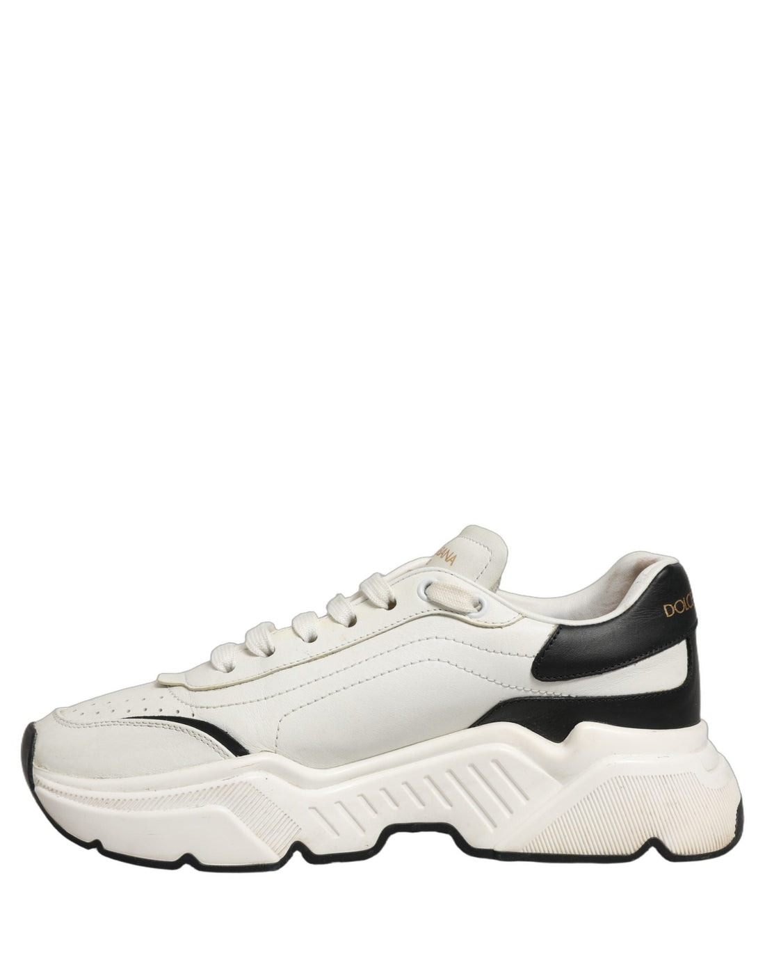Dolce & Gabbana White Black Daymaster Low Top Men Sneakers Shoes - RIMODA