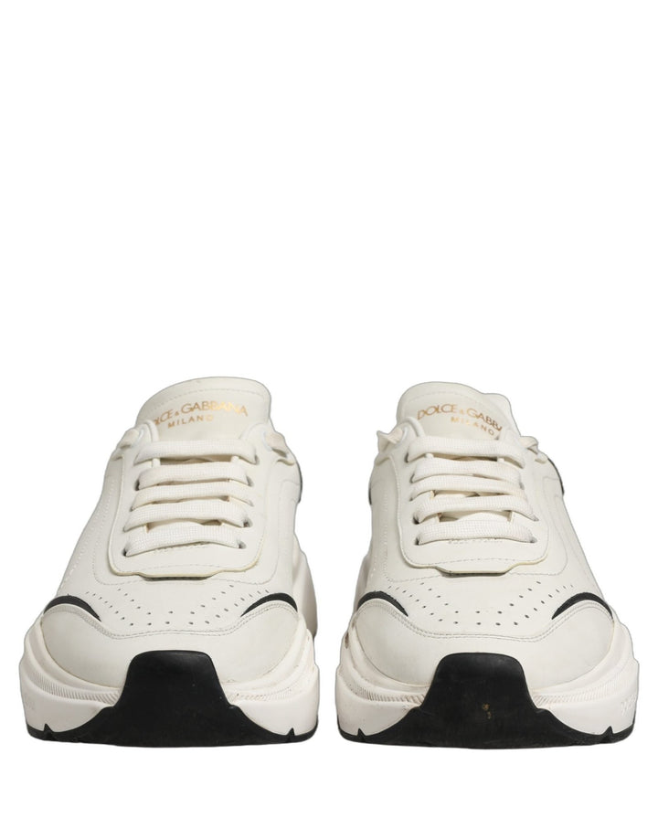 Dolce & Gabbana White Black Daymaster Low Top Men Sneakers Shoes - RIMODA