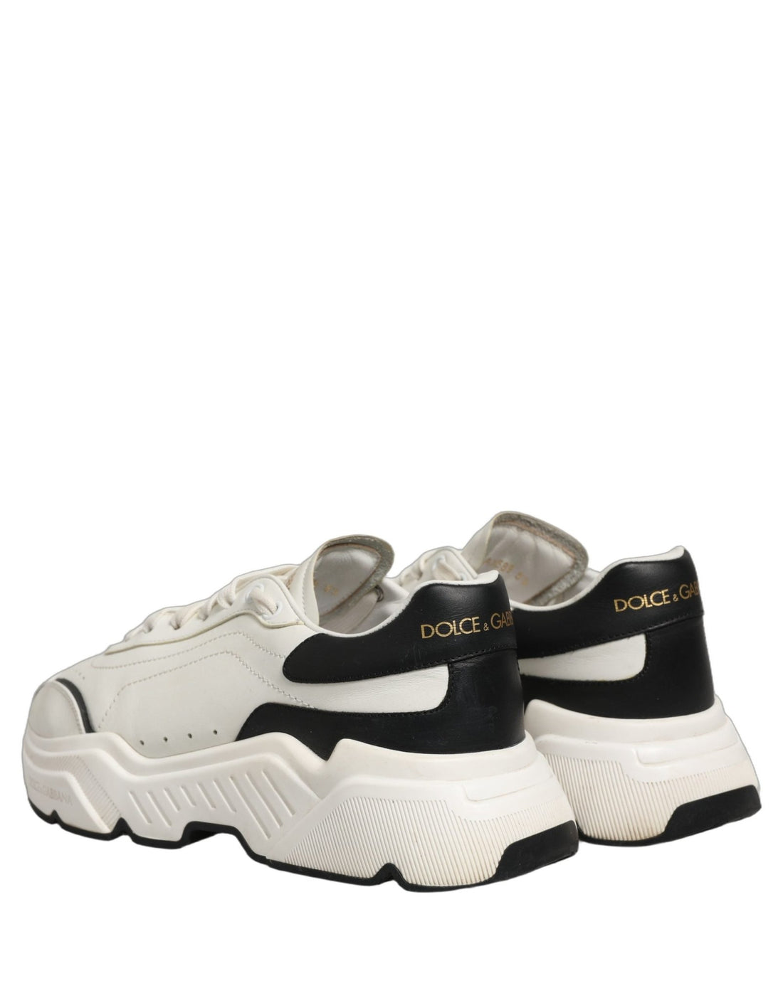 Dolce & Gabbana White Black Daymaster Low Top Men Sneakers Shoes - RIMODA