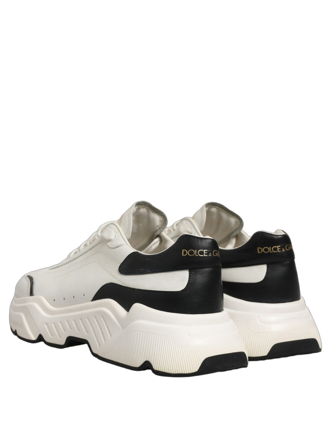 Dolce & Gabbana White Black Daymaster Low Top Sneakers Shoes - RIMODA