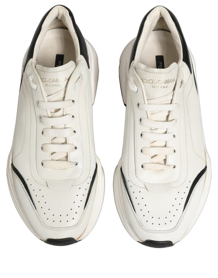 Dolce & Gabbana White Black Daymaster Low Top Sneakers Shoes - RIMODA