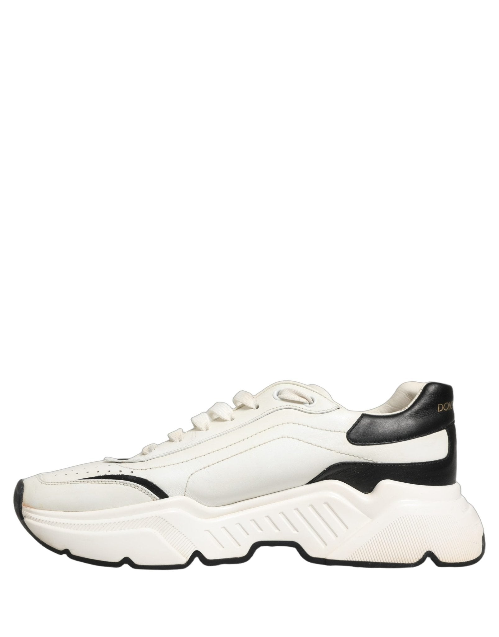 Dolce & Gabbana White Black Daymaster Low Top Sneakers Shoes - RIMODA