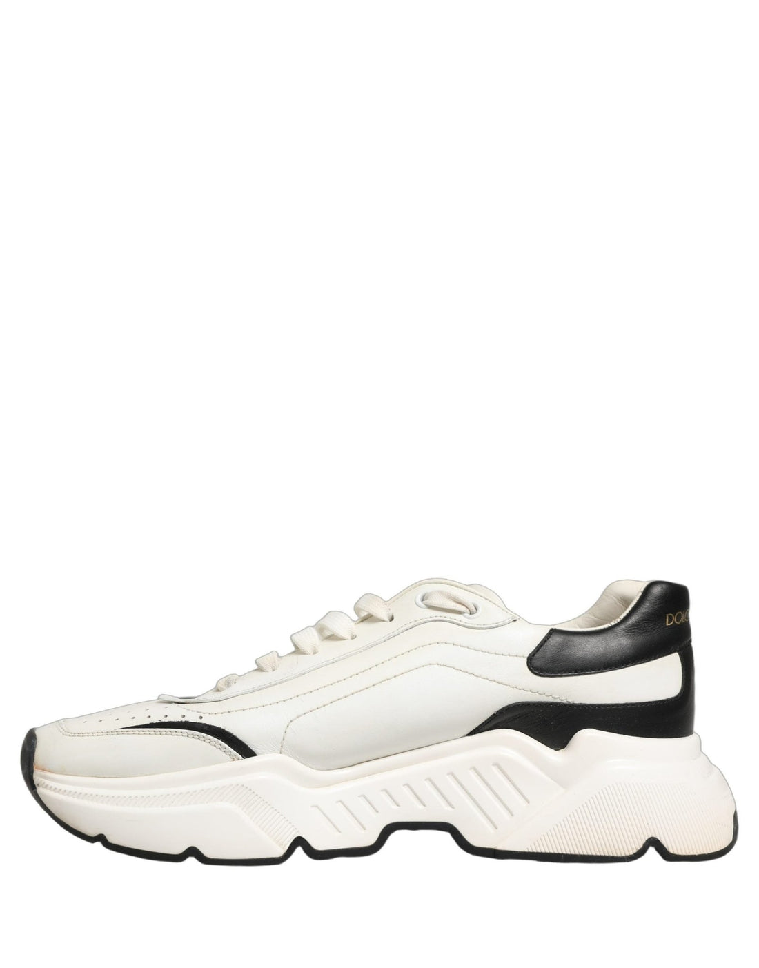 Dolce & Gabbana White Black Daymaster Low Top Sneakers Shoes - RIMODA