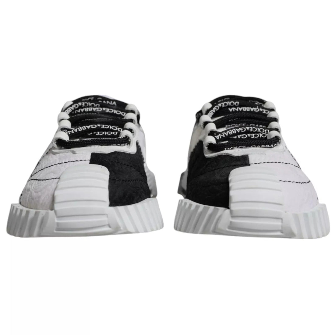Dolce & Gabbana White Black Low Top NS1 Sneakers Shoes - RIMODA