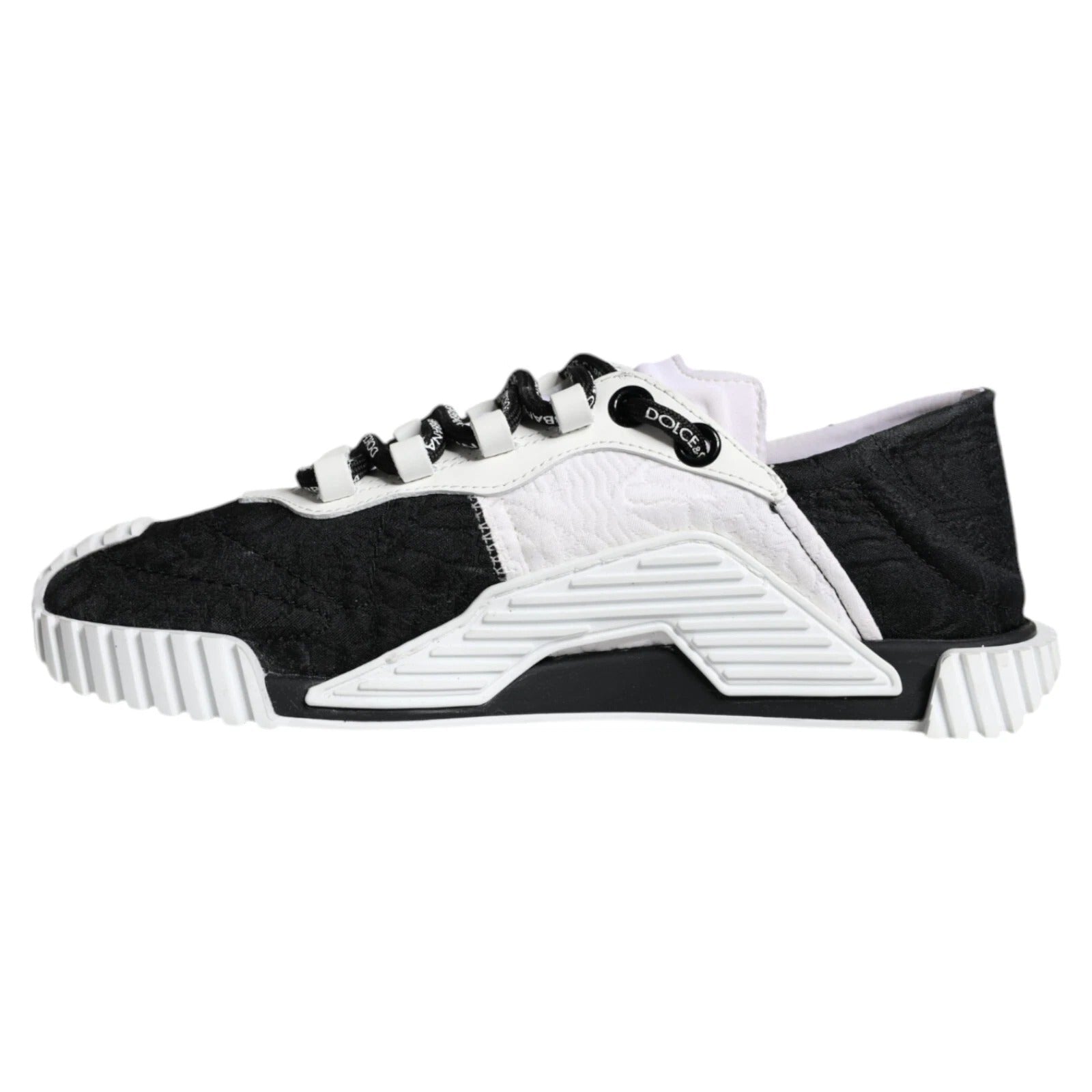 Dolce & Gabbana White Black Low Top NS1 Sneakers Shoes - RIMODA