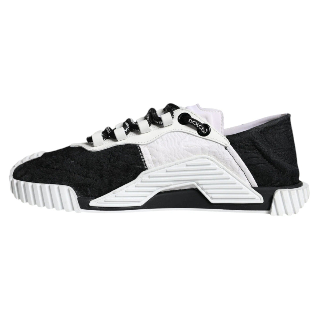 Dolce & Gabbana White Black Low Top NS1 Sneakers Shoes - RIMODA
