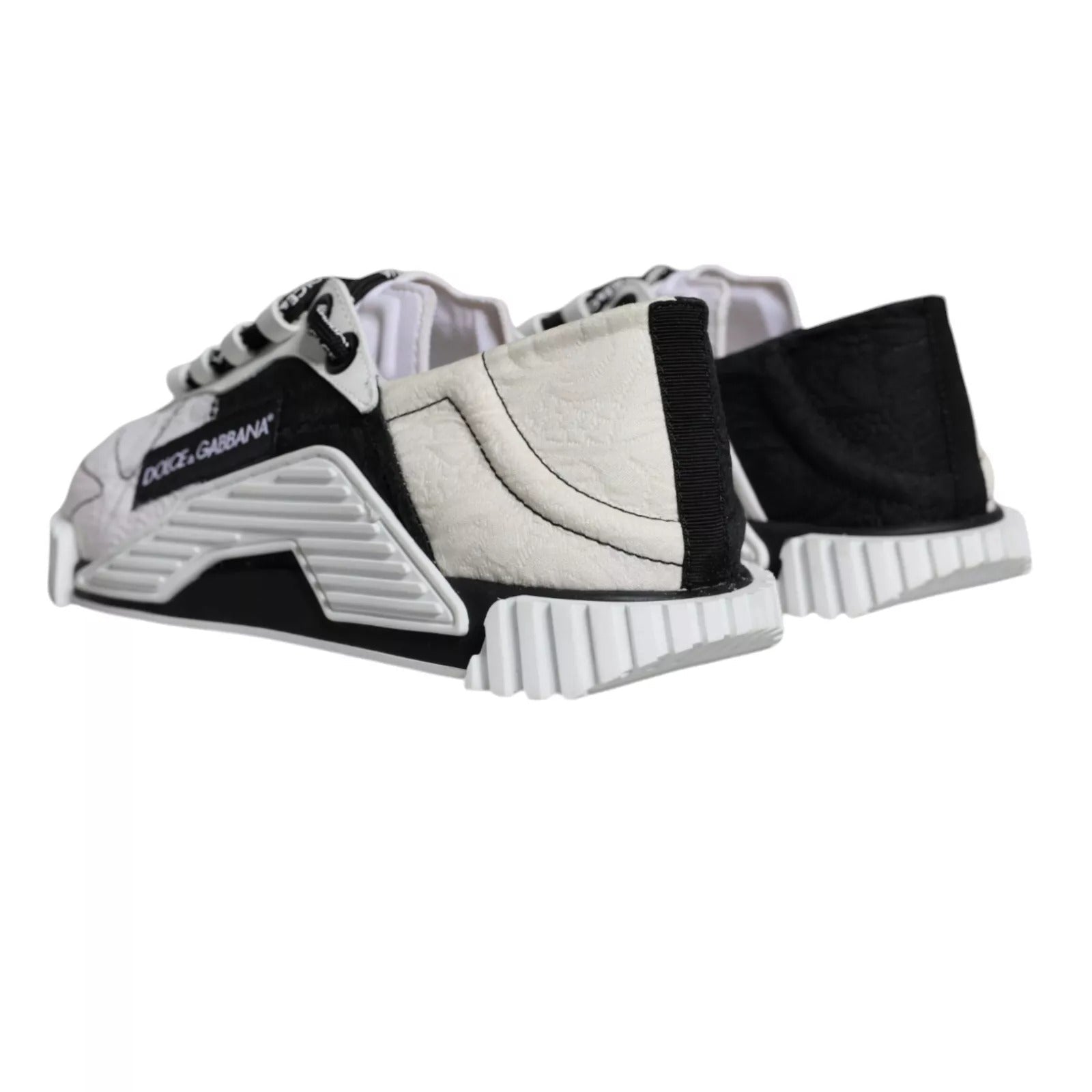 Dolce & Gabbana White Black Low Top NS1 Sneakers Shoes - RIMODA