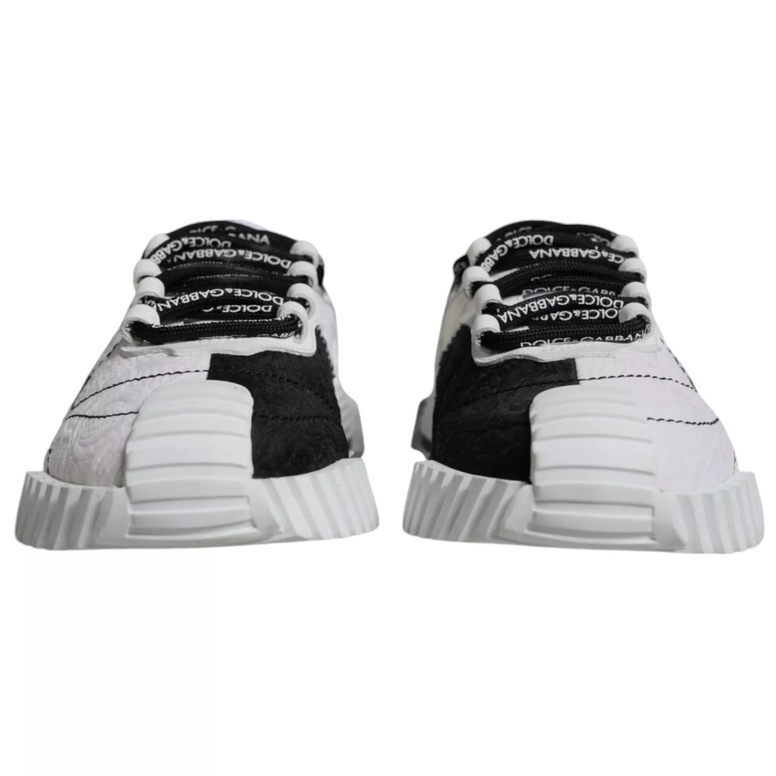 Dolce & Gabbana White Black Low Top NS1 Sneakers Shoes - RIMODA