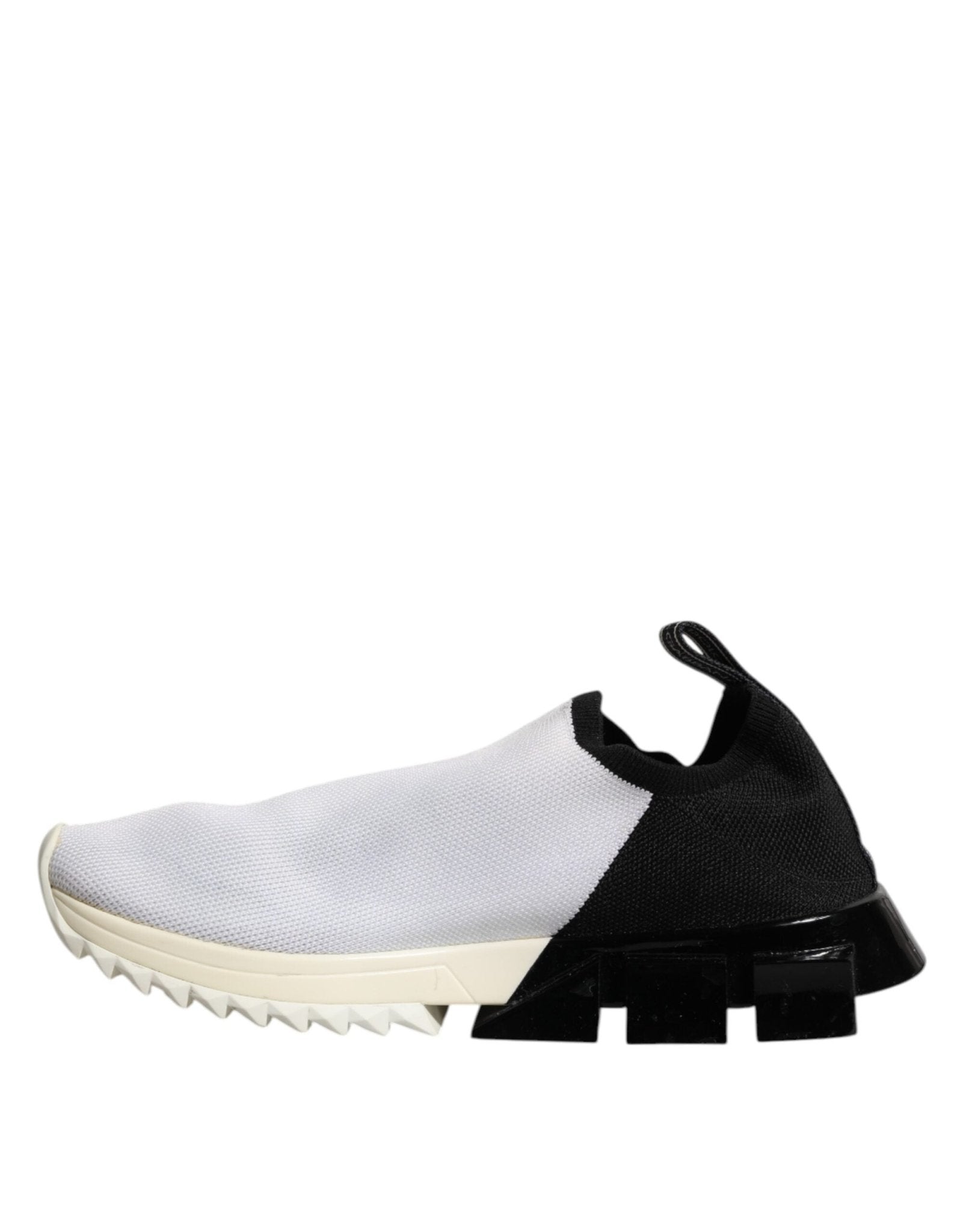 Dolce & Gabbana White Black Low Top Sorrento Sneakers Shoes - RIMODA