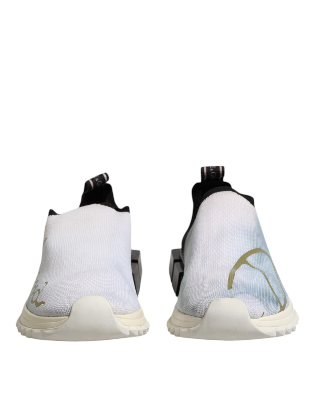 Dolce & Gabbana White Black Low Top Sorrento Sneakers Shoes - RIMODA