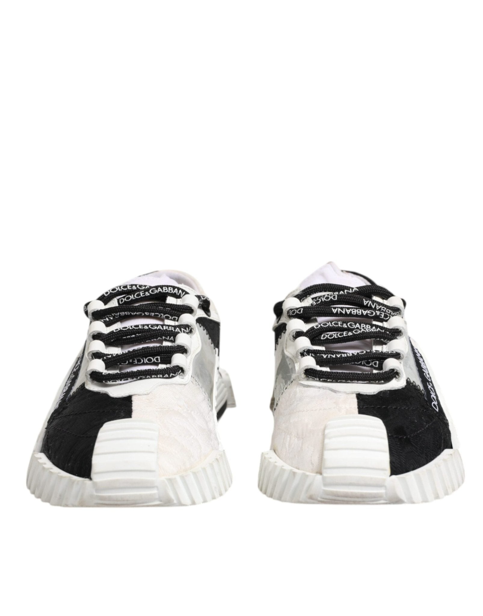 Dolce & Gabbana White Black NS1 Low Top Sneakers Shoes - RIMODA