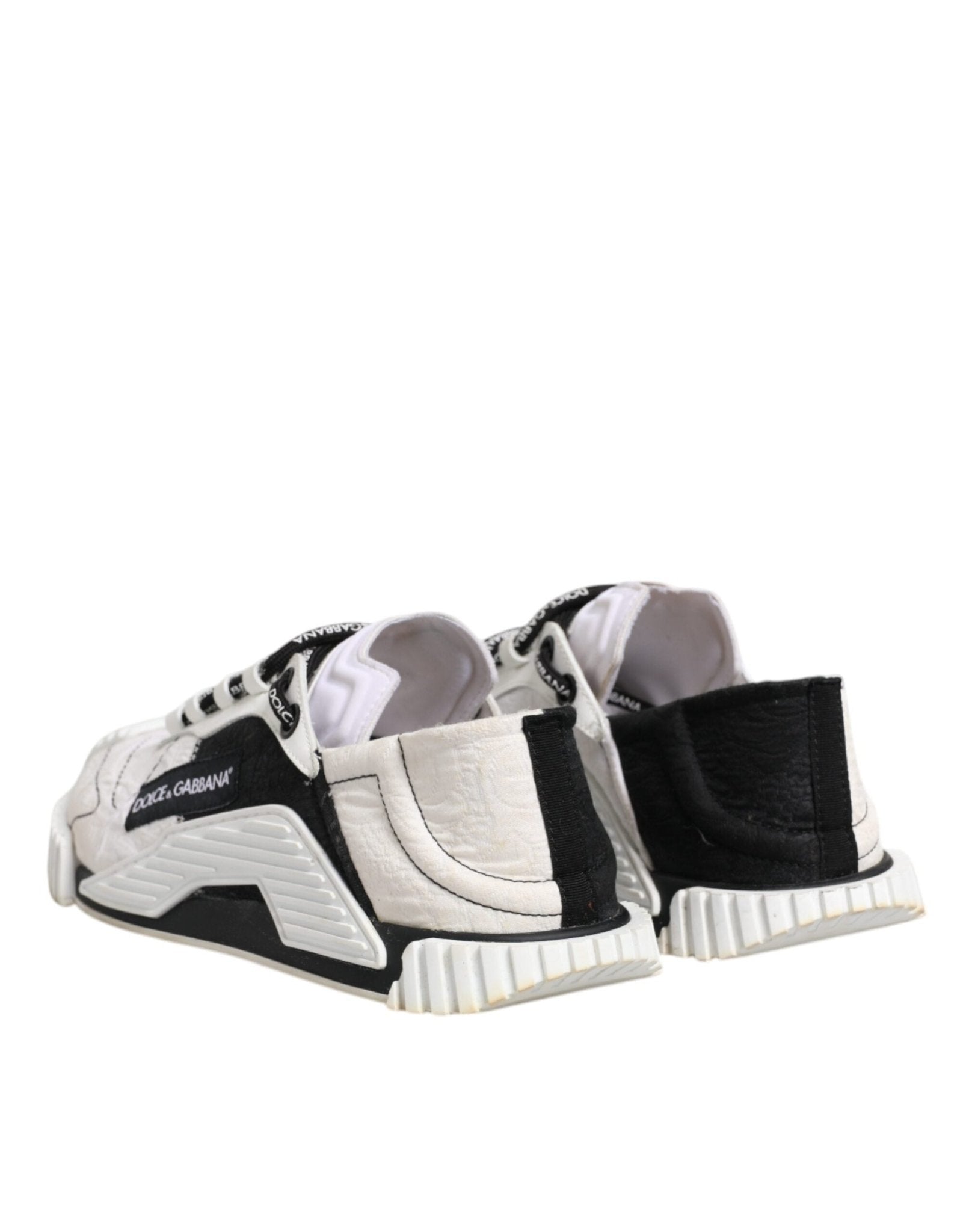 Dolce & Gabbana White Black NS1 Low Top Sneakers Shoes - RIMODA