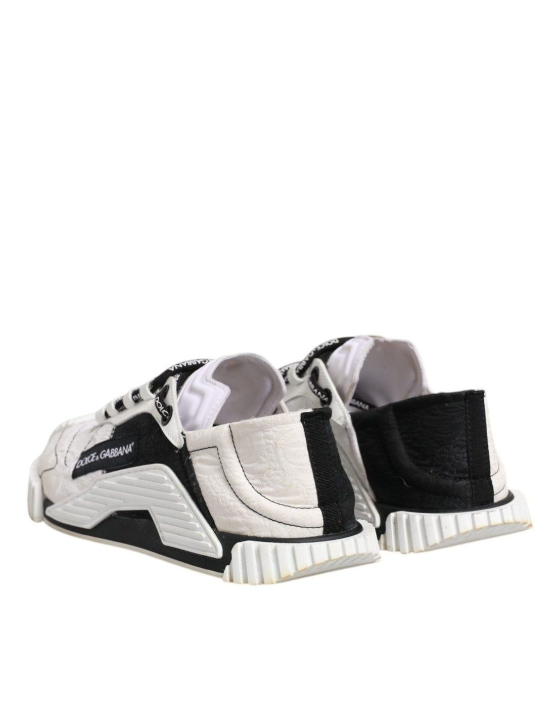 Dolce & Gabbana White Black NS1 Low Top Sneakers Shoes - RIMODA