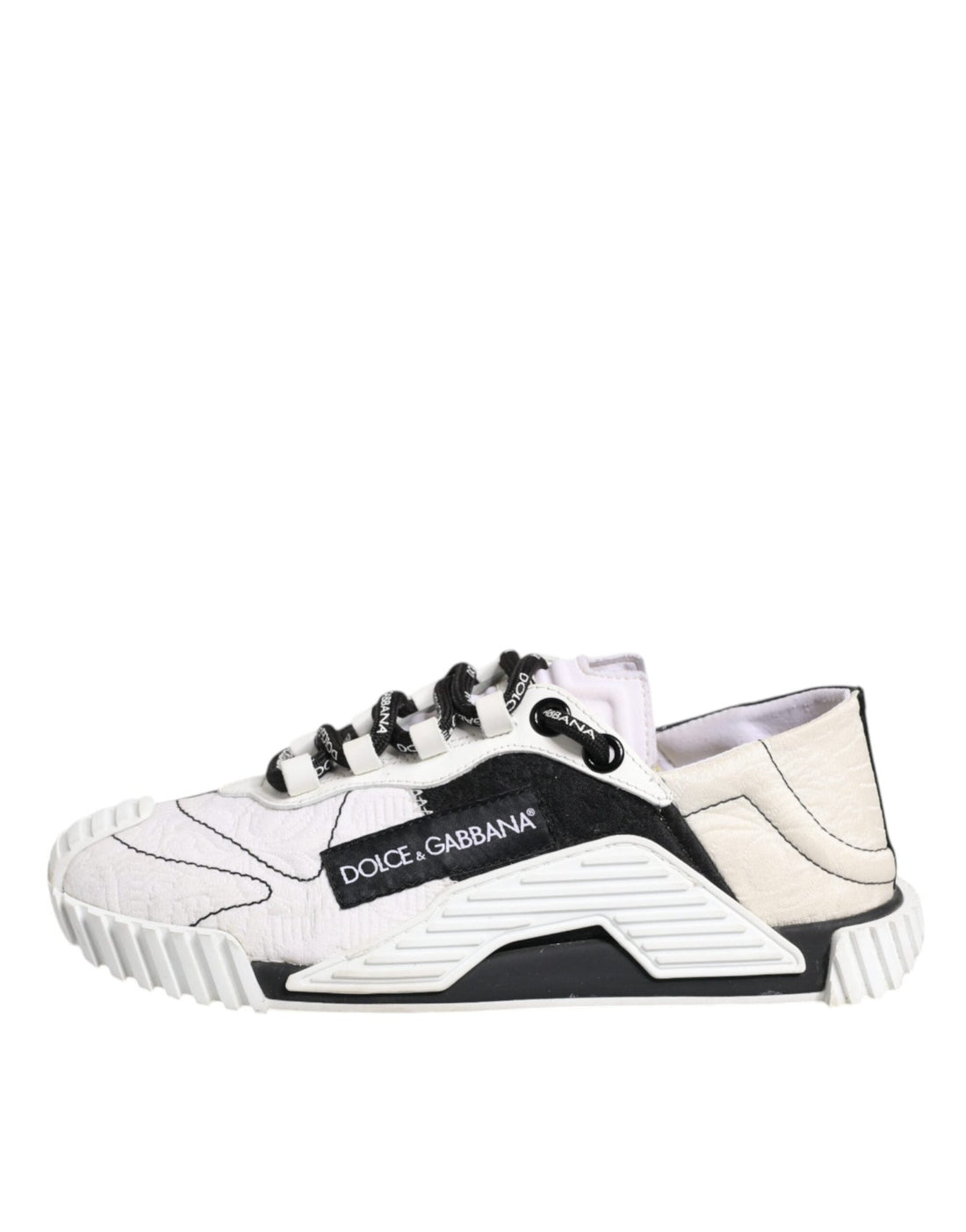 Dolce & Gabbana White Black NS1 Low Top Sneakers Shoes - RIMODA