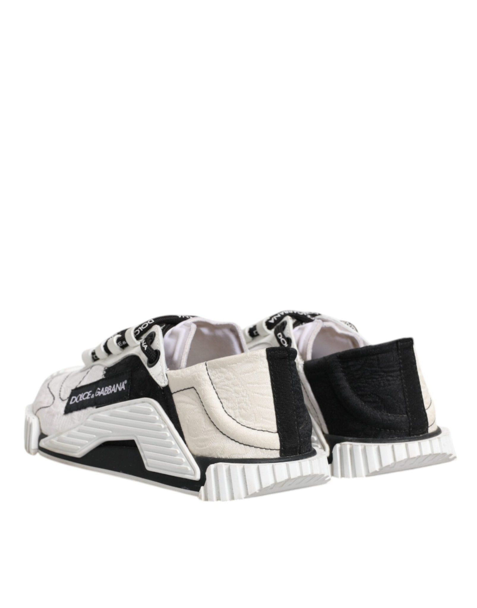 Dolce & Gabbana White Black NS1 Low Top Sneakers Shoes - RIMODA
