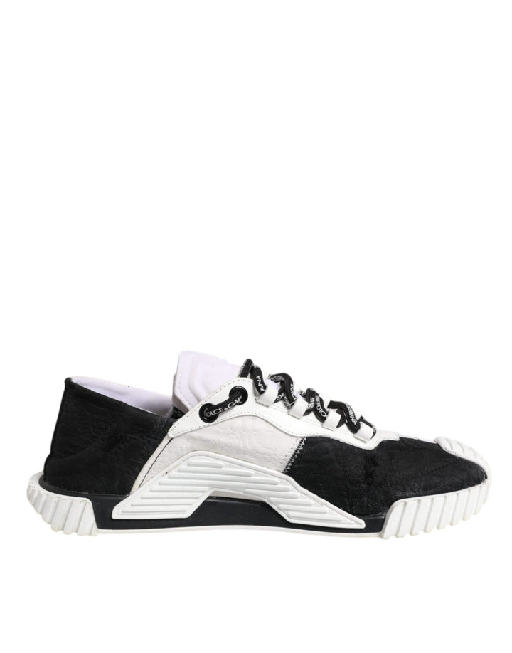 Dolce & Gabbana White Black NS1 Low Top Sneakers Shoes - RIMODA