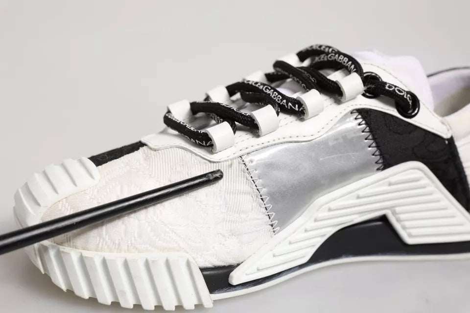 Dolce & Gabbana White Black NS1 Low Top Sneakers Shoes - RIMODA
