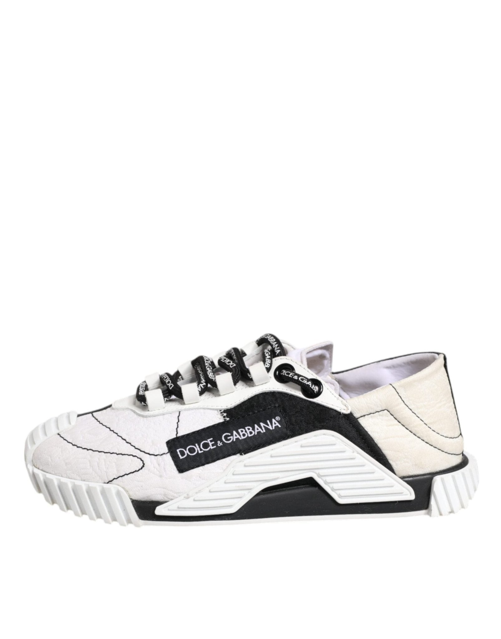 Dolce & Gabbana White Black NS1 Low Top Sneakers Shoes - RIMODA