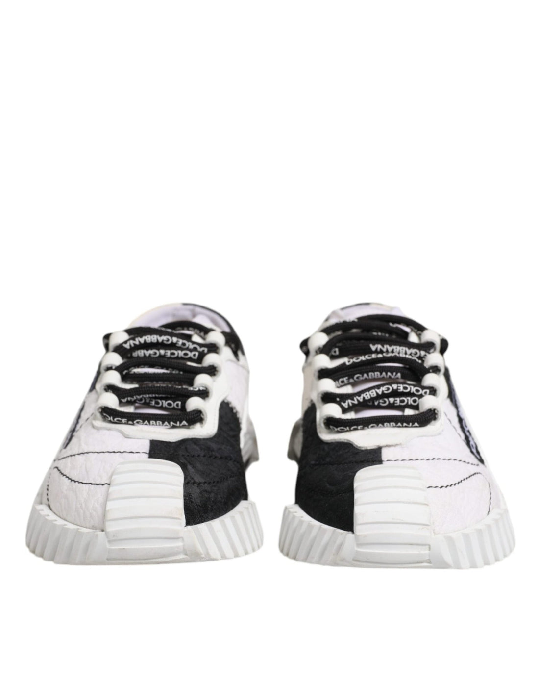 Dolce & Gabbana White Black NS1 Low Top Sneakers Shoes - RIMODA