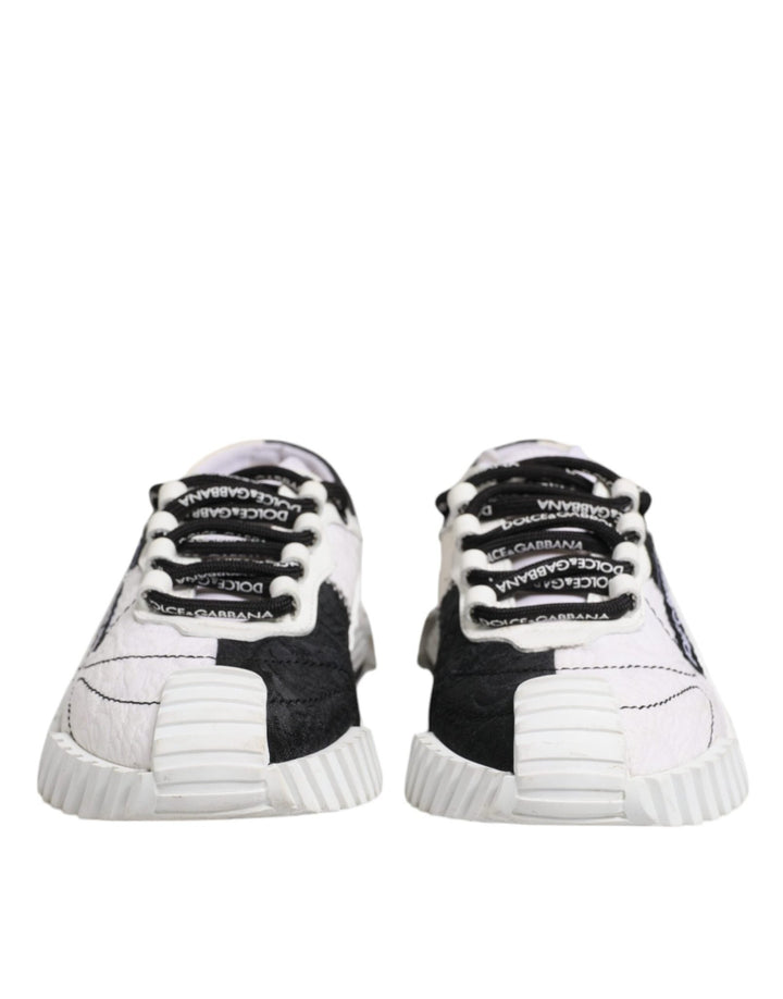 Dolce & Gabbana White Black NS1 Low Top Sneakers Shoes - RIMODA