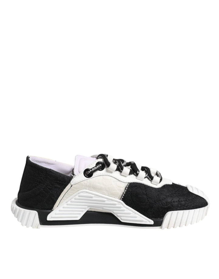 Dolce & Gabbana White Black NS1 Low Top Sneakers Shoes - RIMODA