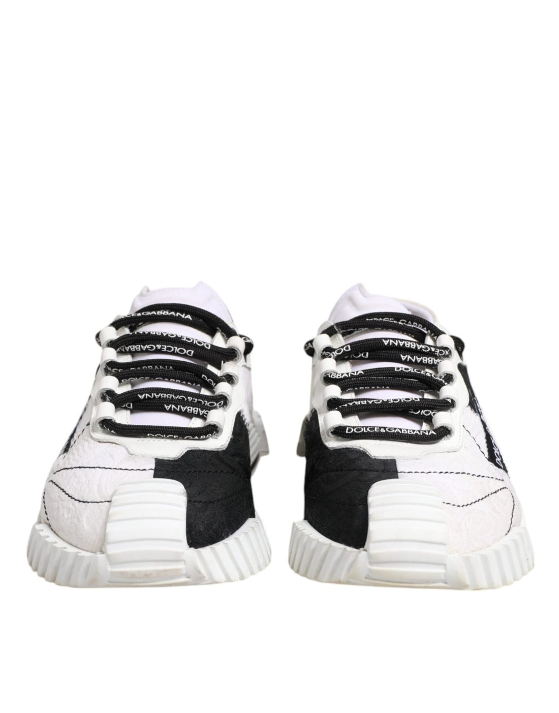 Dolce & Gabbana White Black NS1 Low Top Sneakers Shoes - RIMODA
