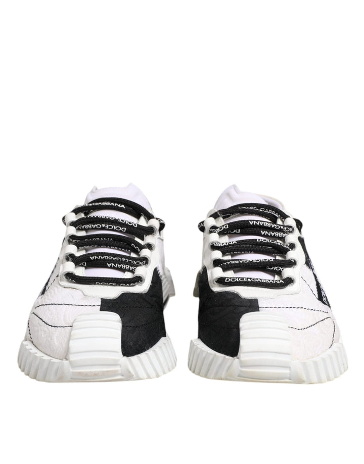 Dolce & Gabbana White Black NS1 Low Top Sneakers Shoes - RIMODA