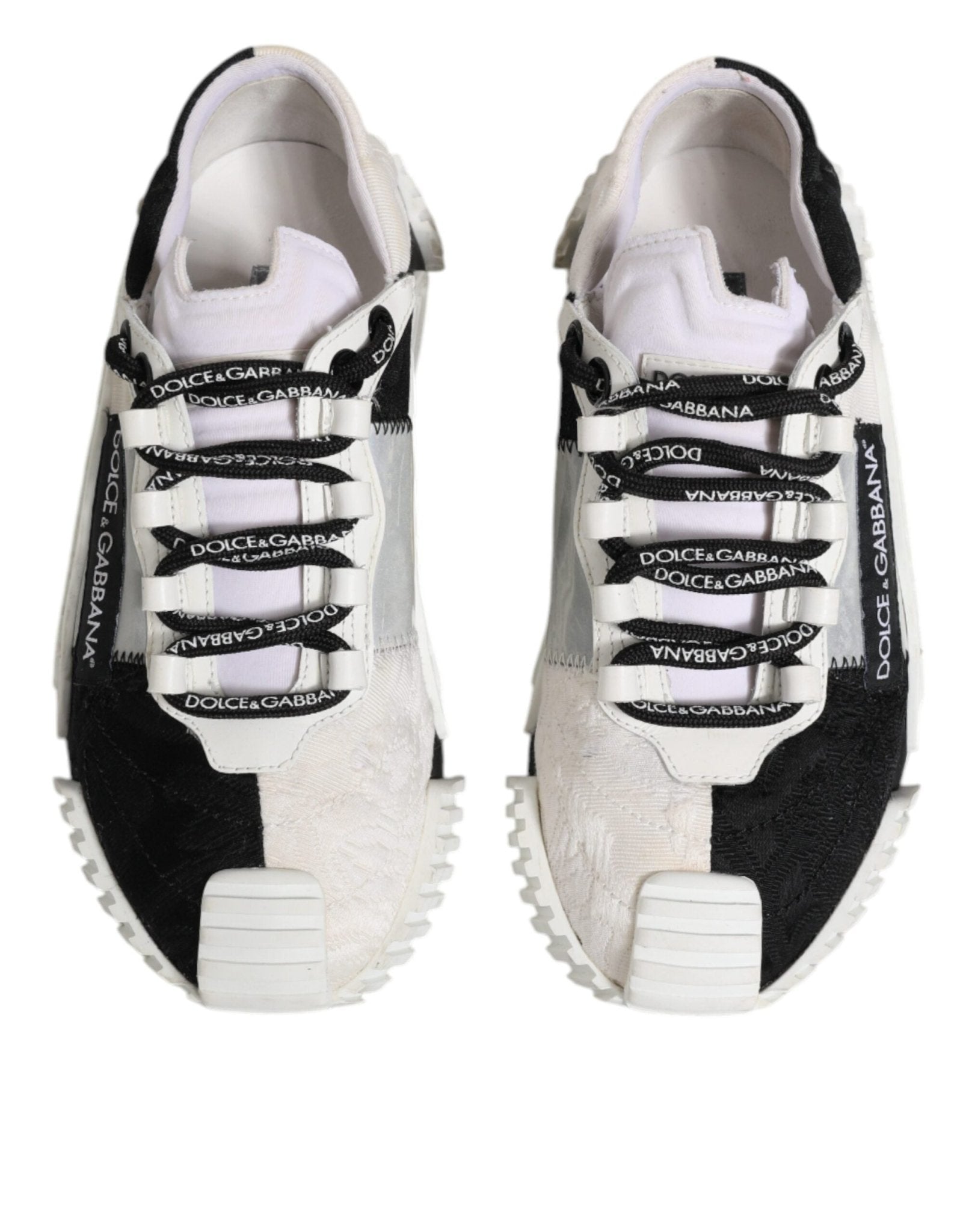 Dolce & Gabbana White Black NS1 Low Top Sneakers Shoes - RIMODA