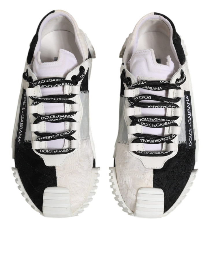 Dolce & Gabbana White Black NS1 Low Top Sneakers Shoes - RIMODA