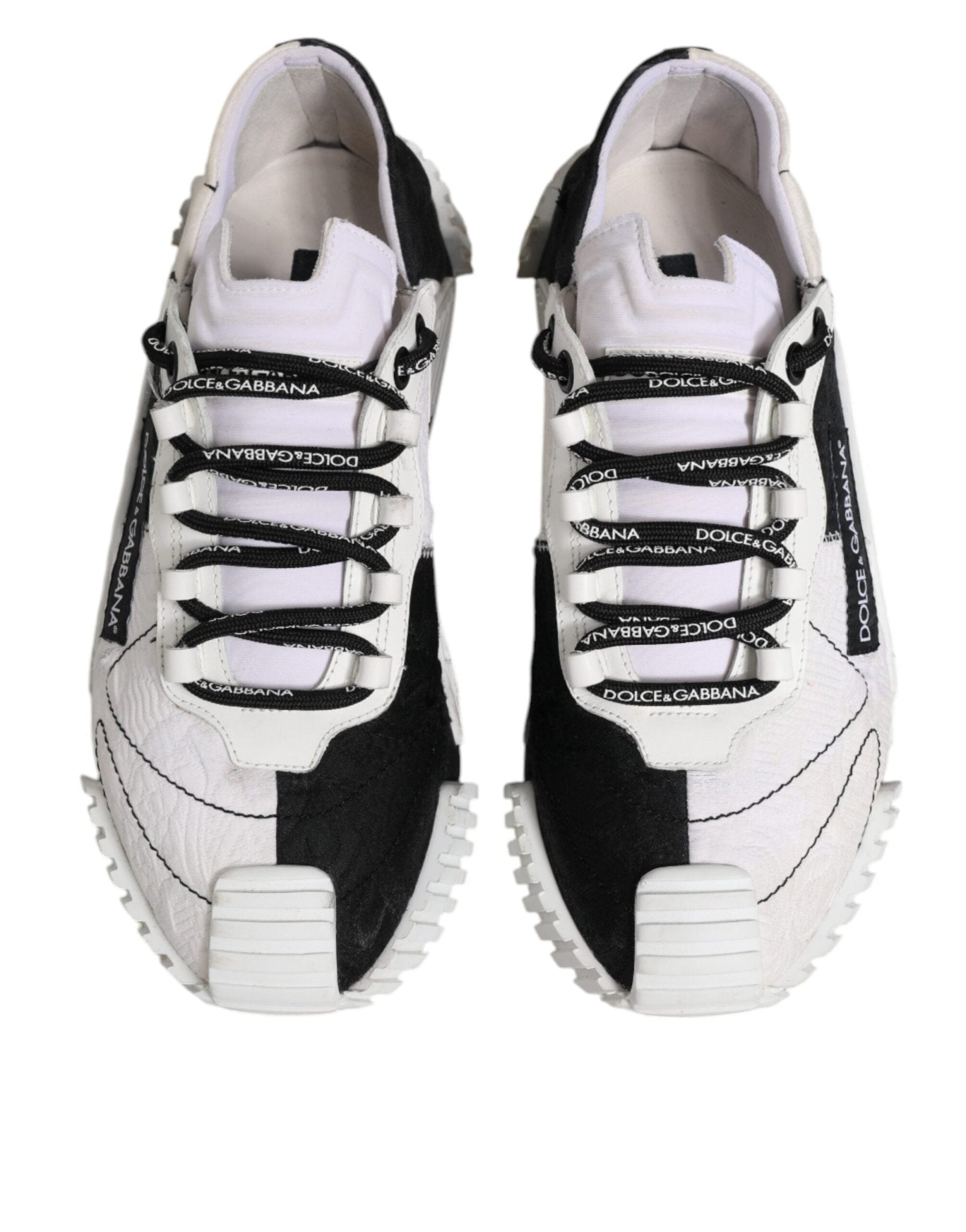 Dolce & Gabbana White Black NS1 Low Top Sneakers Shoes - RIMODA