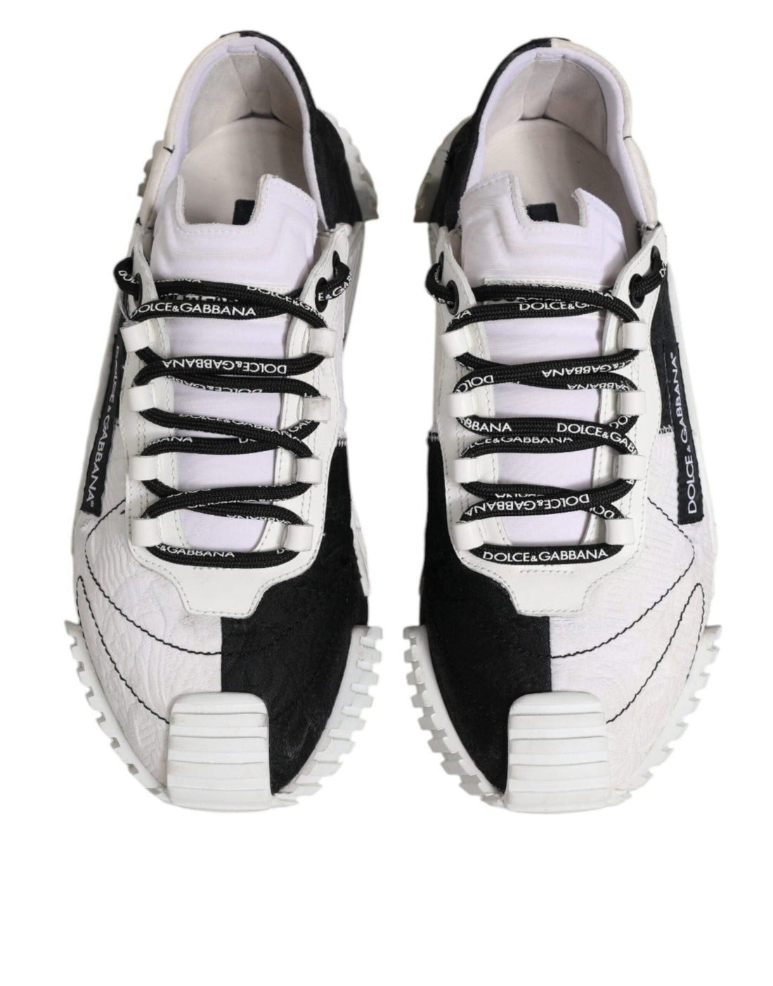 Dolce & Gabbana White Black NS1 Low Top Sneakers Shoes - RIMODA